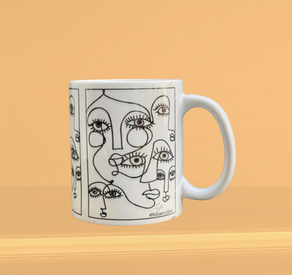 Taza Lineas Caras