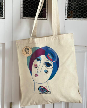 Totebag mujer pañoelo cabeza